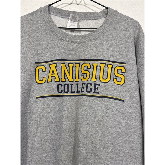 Vintage Men’s Large Gray Crew Neck Canisius College Sweatshirt - Picture 2 of 4